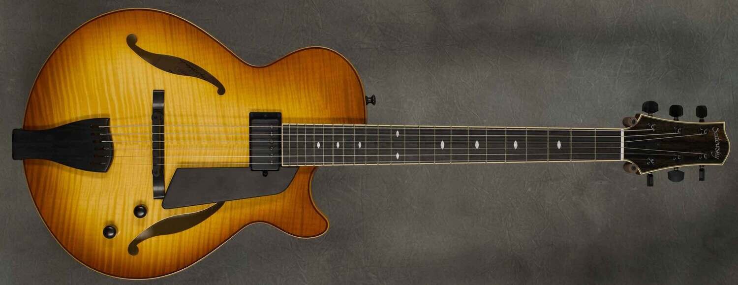 #A2100 Caramel Burst SS-15 Archtop Guitar.