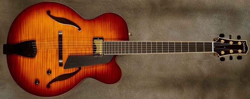 #A2060 Sienna Burst Jim Hall Archtop Guitar.
