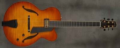 #A2129 Violin Burst Jim Hall Archtop Guitar.