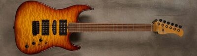 #7351 Dark Cherry Burst Standard S-style Guitar.