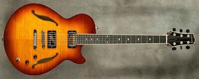 #A2155 Sienna Burst Semi-Hollow Archtop Guitar.