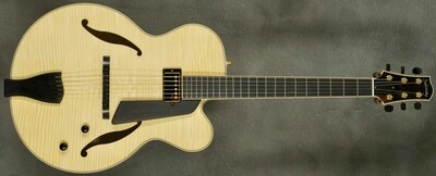#A2041 Blonde Vintage Amber Jim Hall Archtop Guitar.