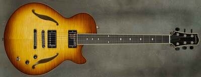 #A2073 Caramel Burst Semi-Hollow Archtop Guitar. #A2073 Caramel Burst Semi-Hollow Archtop Guitar.