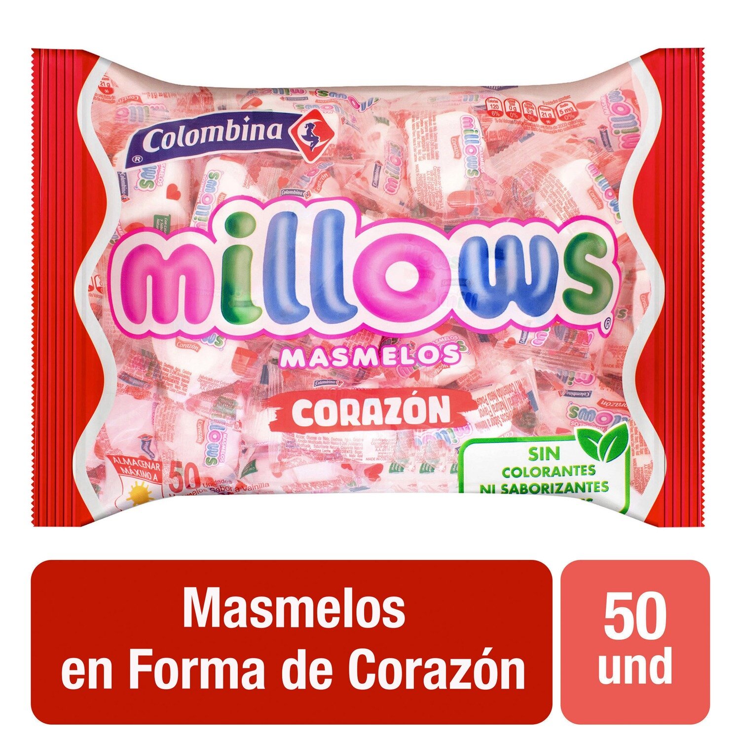 Millows Corazon 50 U 7702090048193