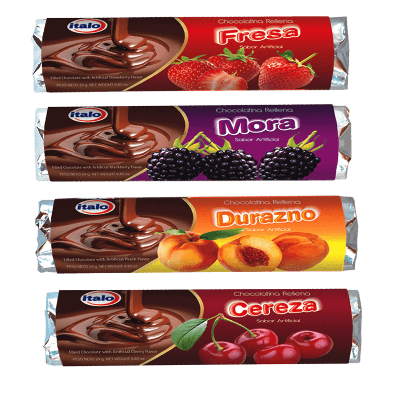 CHOCOLATINA ITALO DURAZNO 24G