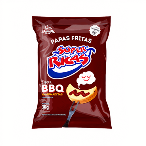 SUPER R. PAPAS FRITAS BBQ 30G