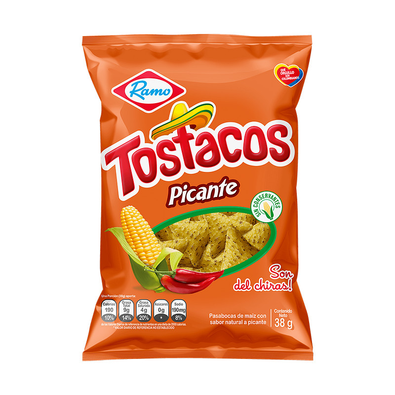 TOSTACOS PICANTE 38G