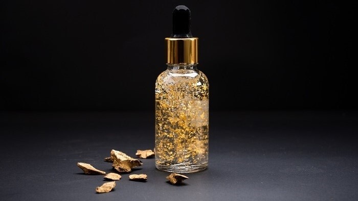 Reines natürliches ätherisches Luxus öl Straffen des Anti-Aging-Hautpflege lift 24 Karat Gold Gesichts serum