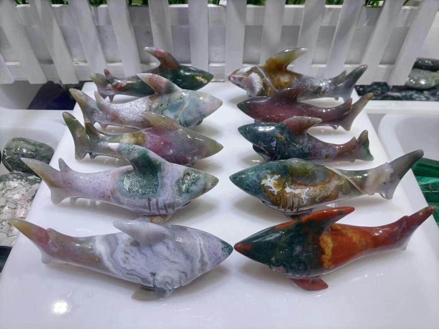 Shark Crystal     statues