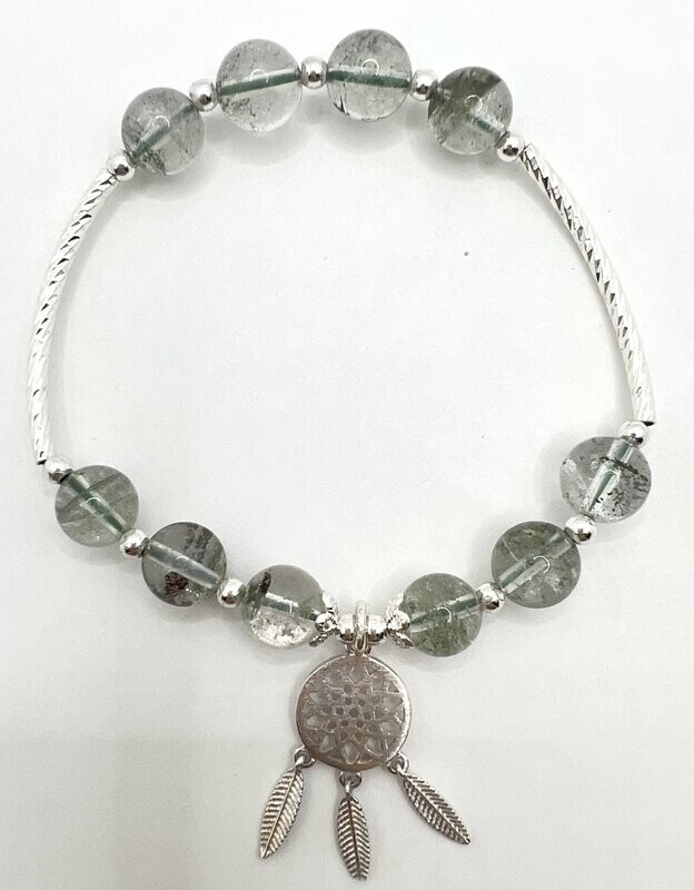 smokey quartz bracelet with trinket