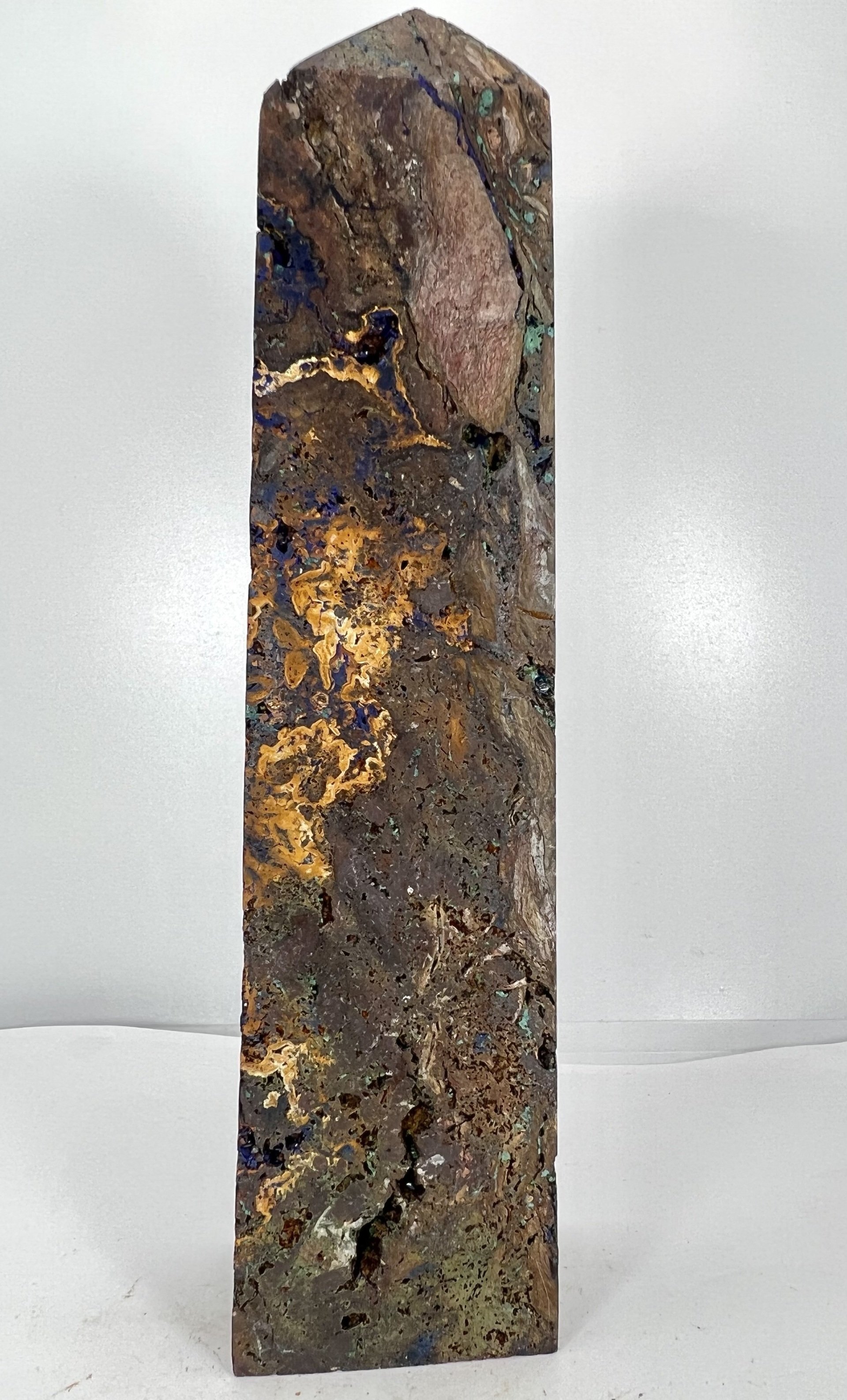 yellow  brown polished crystal