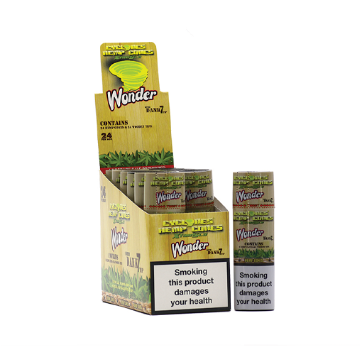 Cyclone Hemp Cones - Wonder with Wooden Tips - 2s