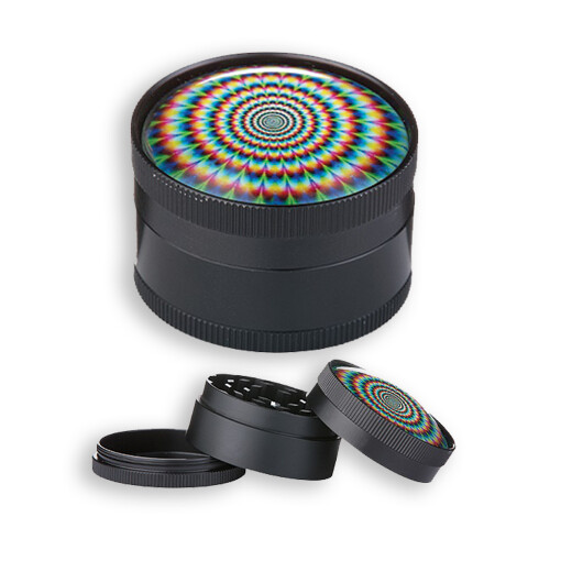 Hypnotic and black grinder 50mm 3 part