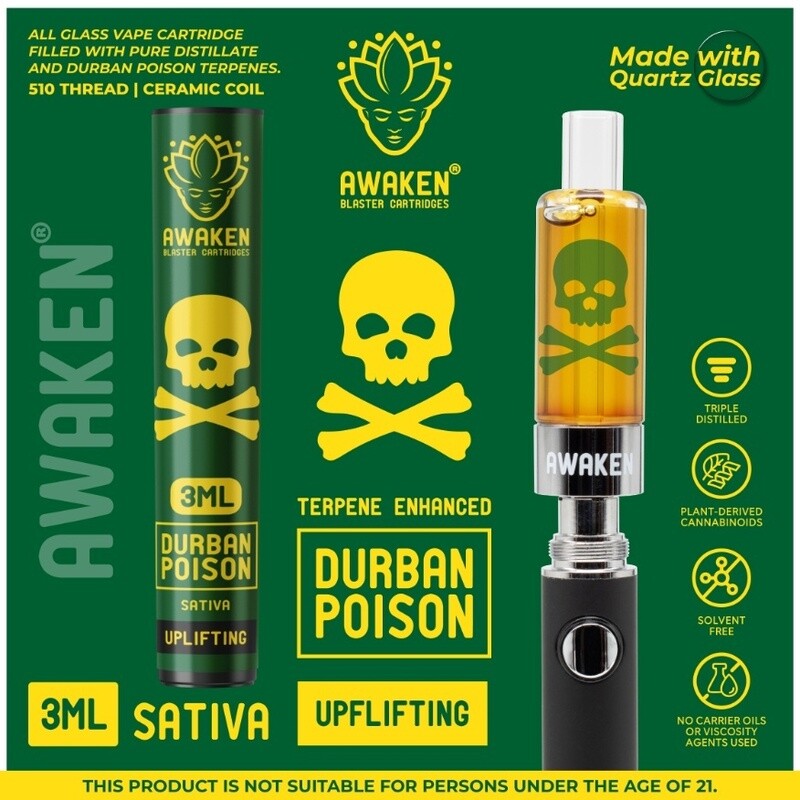 3ml - Durban Poison - Blaster Cart