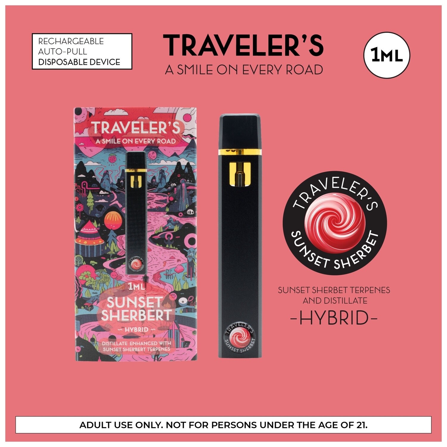 Travelers - Disposable - Sunset Sherbet - 1ml