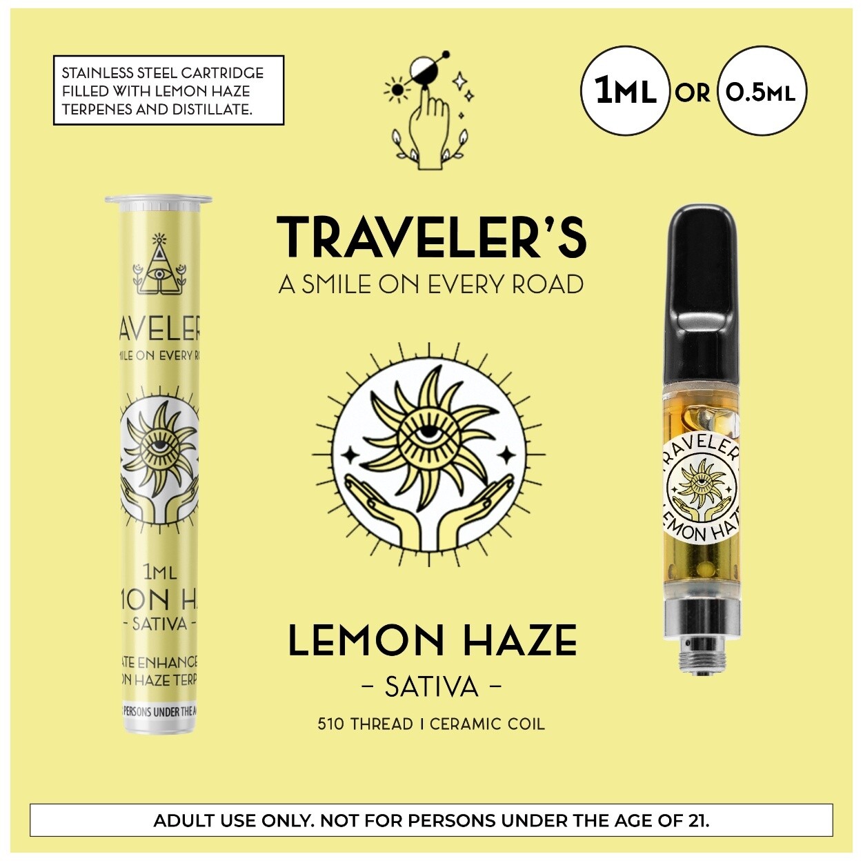 Lemon Haze - Travlers - 1ml