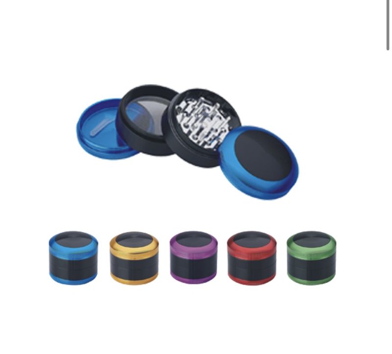 Polished Black Pink/Green - Grinder - 4 part