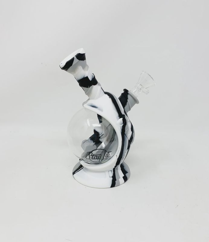 Silicone and Glass Bong - Astronaut - Assorted