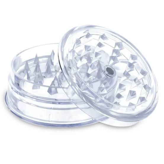 Plastic Grinder - 2pc- clear