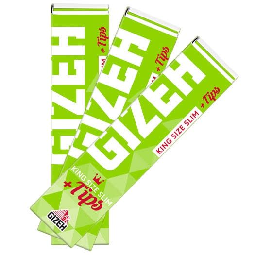Gizeh paper - green- king slim