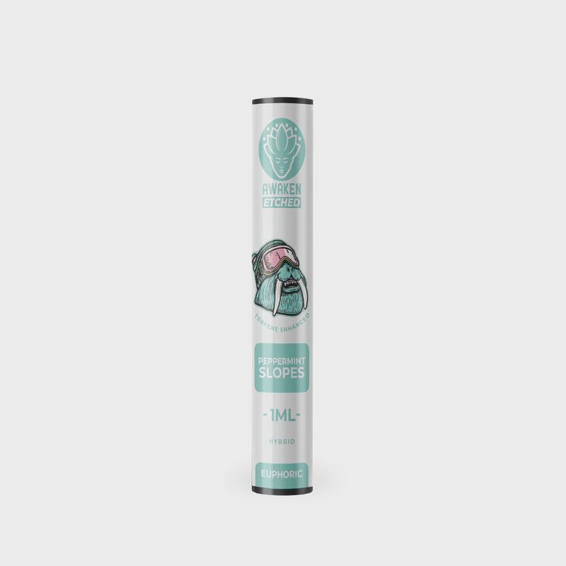 Peppermint Slopes - Awaken 1ml - Etched Cart