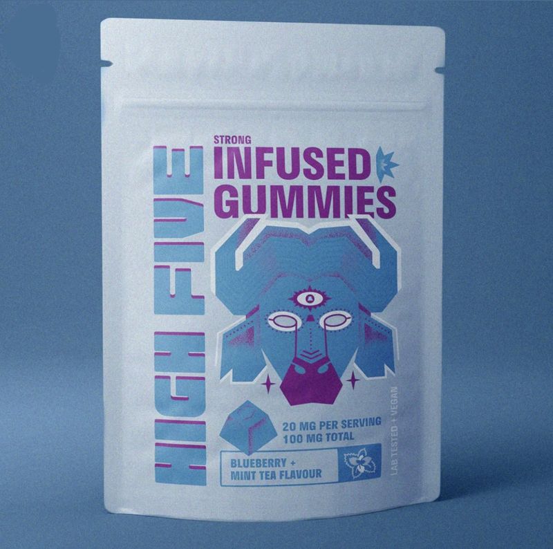 HighFive - Blueberry and Mint Tea - Gummies ( 5 pack )