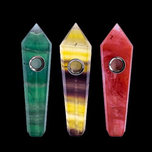 Rasta - Crystal Pipe - Assorted