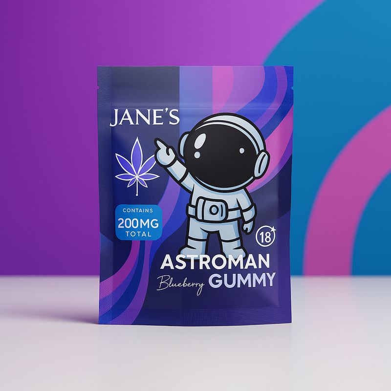 Astroman Gummy |Blueberry|100MG x 2 (200MG)