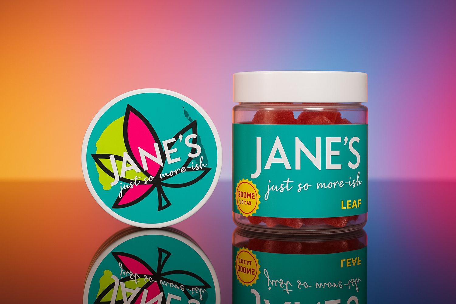 Weed Leaves  Jar | Indica | 20MG x 5 ( 100MG)