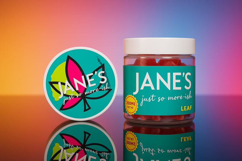 Weed Leaves  Jar | Sativa | 20MG x 5 ( 100MG)