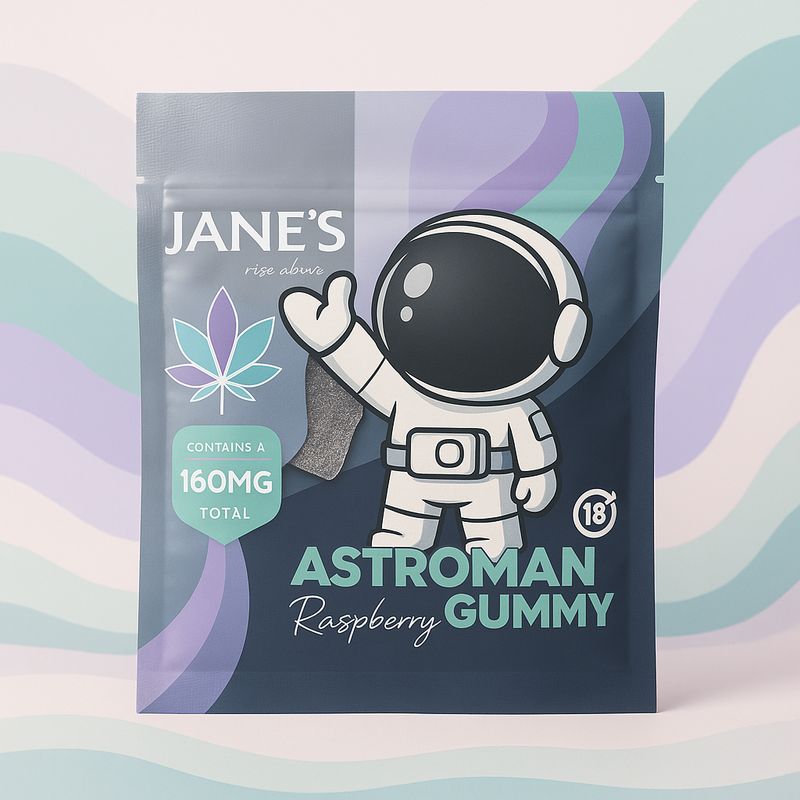 160mg | Astro Gummy | Sour Raspberry | 80mg x 2