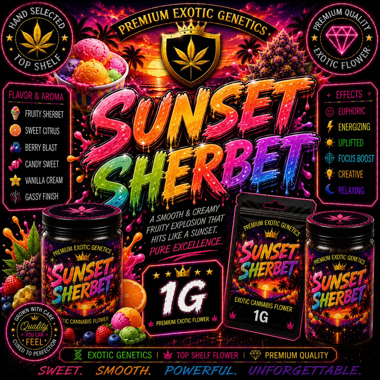 1G | Sunset sherbet | Indoor