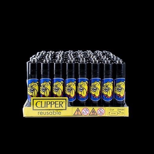 Clipper Lighter - The Bulldog - Transluscent