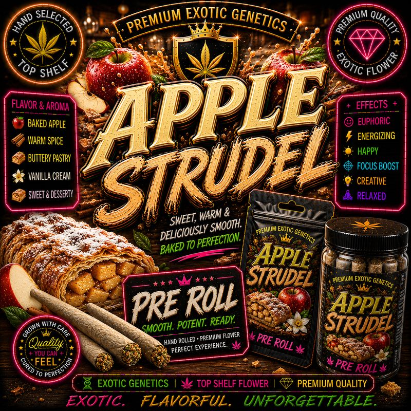 Pre Roll x1 | Apple Strudel | Indoor