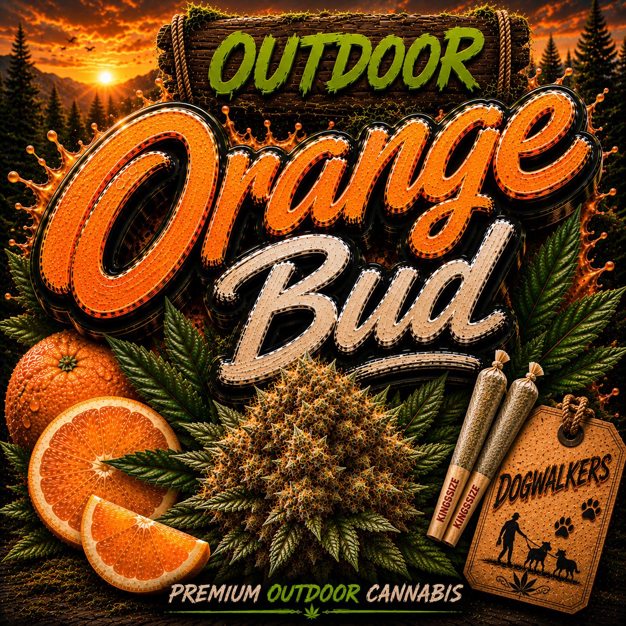 Dog Walker x2 | |Orange Bud | Outdoor