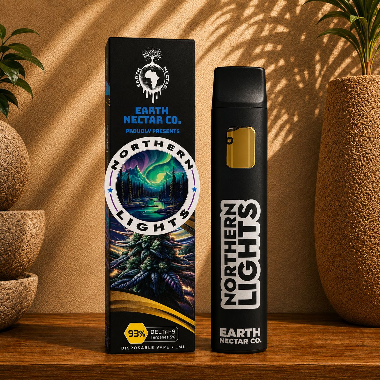 Northern Lights | 1ml Disposable Vape | Earth Nectar (indica)