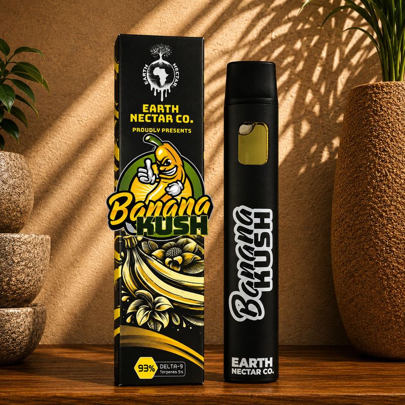 Banana Kush | 1ml Disposable | Earth Nectar (indica dom)