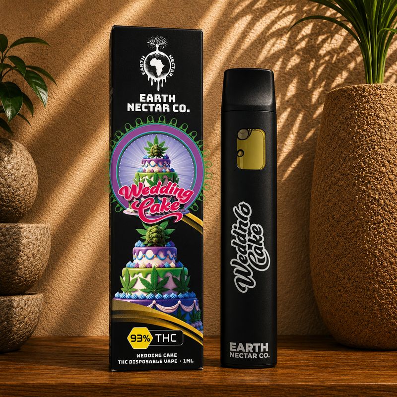 Wedding Cake | 1ml Disposable Vape | Earth Nectare (indica lean..)