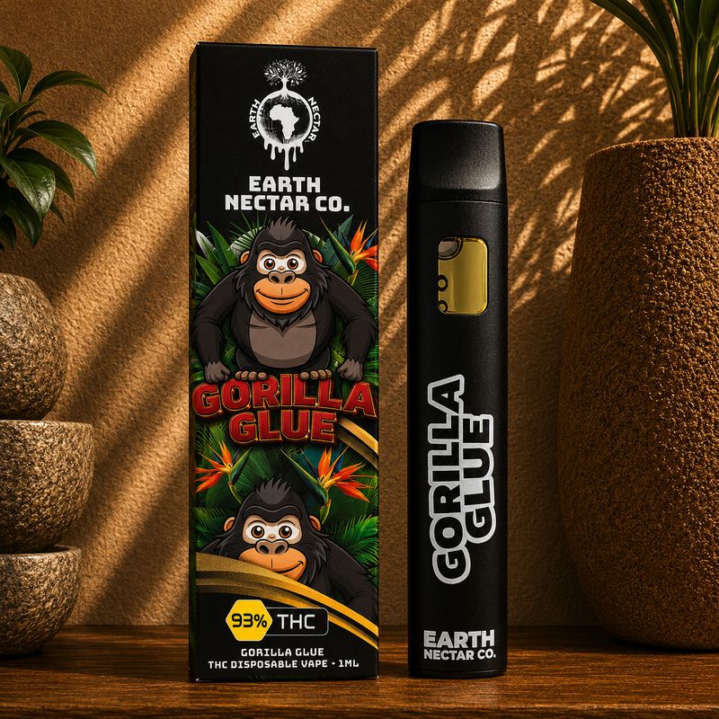 Gorilla Glue | 1ml  Disposable Vape | Earth Nectar (hybrid)