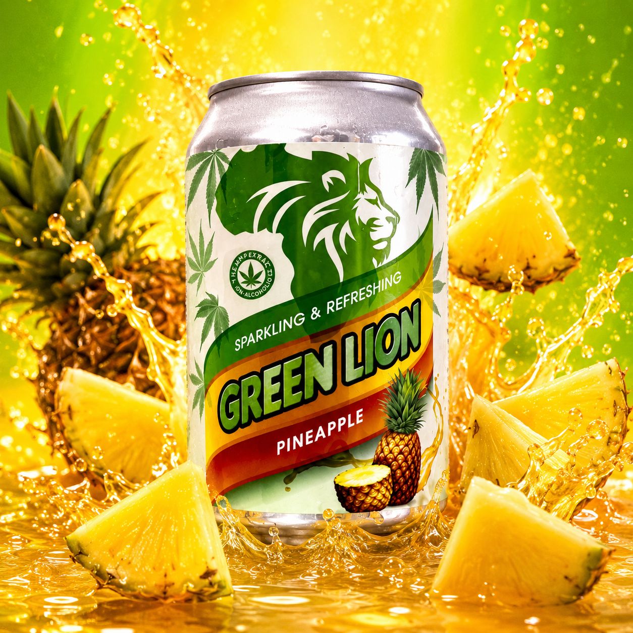 Green Lion |  Pineapple |330ml | 30mg