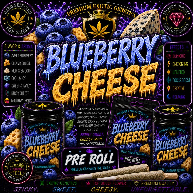 Pre Roll x 1 | Blueberry Cheese | Indoor