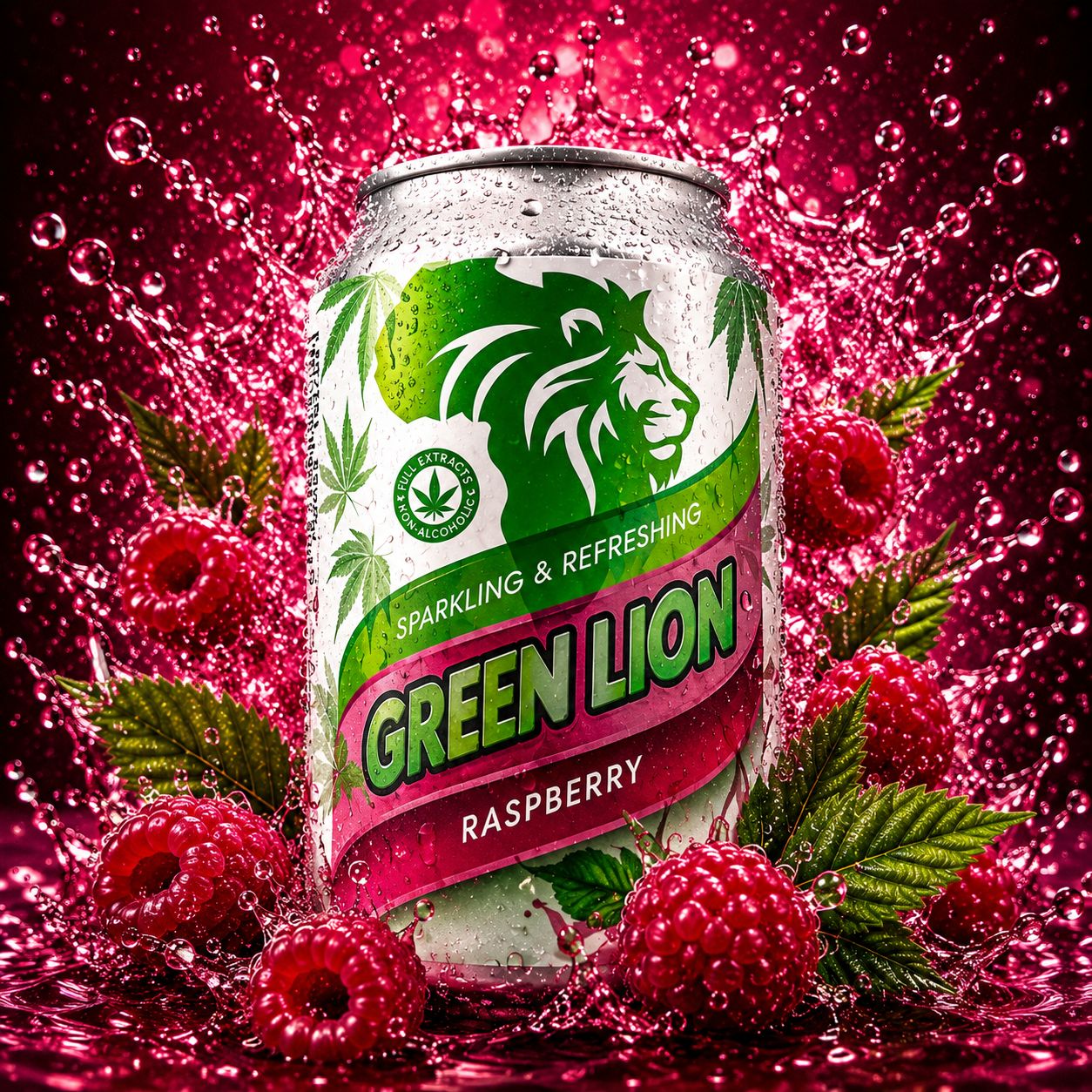 Green Lion | Raspberry | 330ml | 30mg