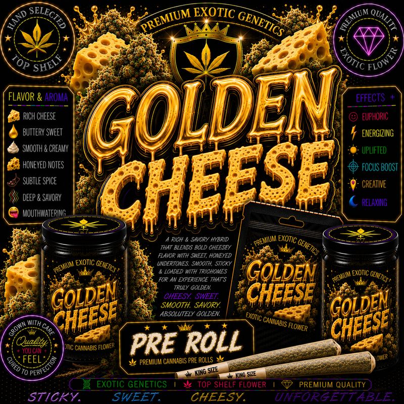 Pre Roll x 1 | Golden Cheese | Indoor