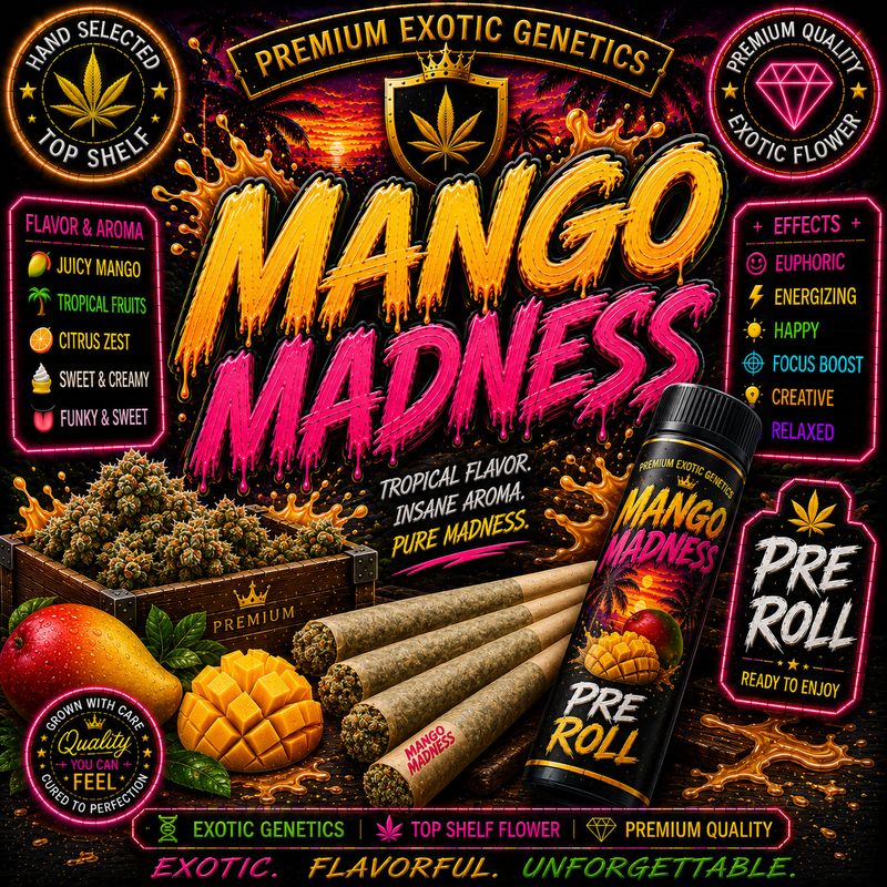 Pre Roll x 1| Mango Madness | Indoor