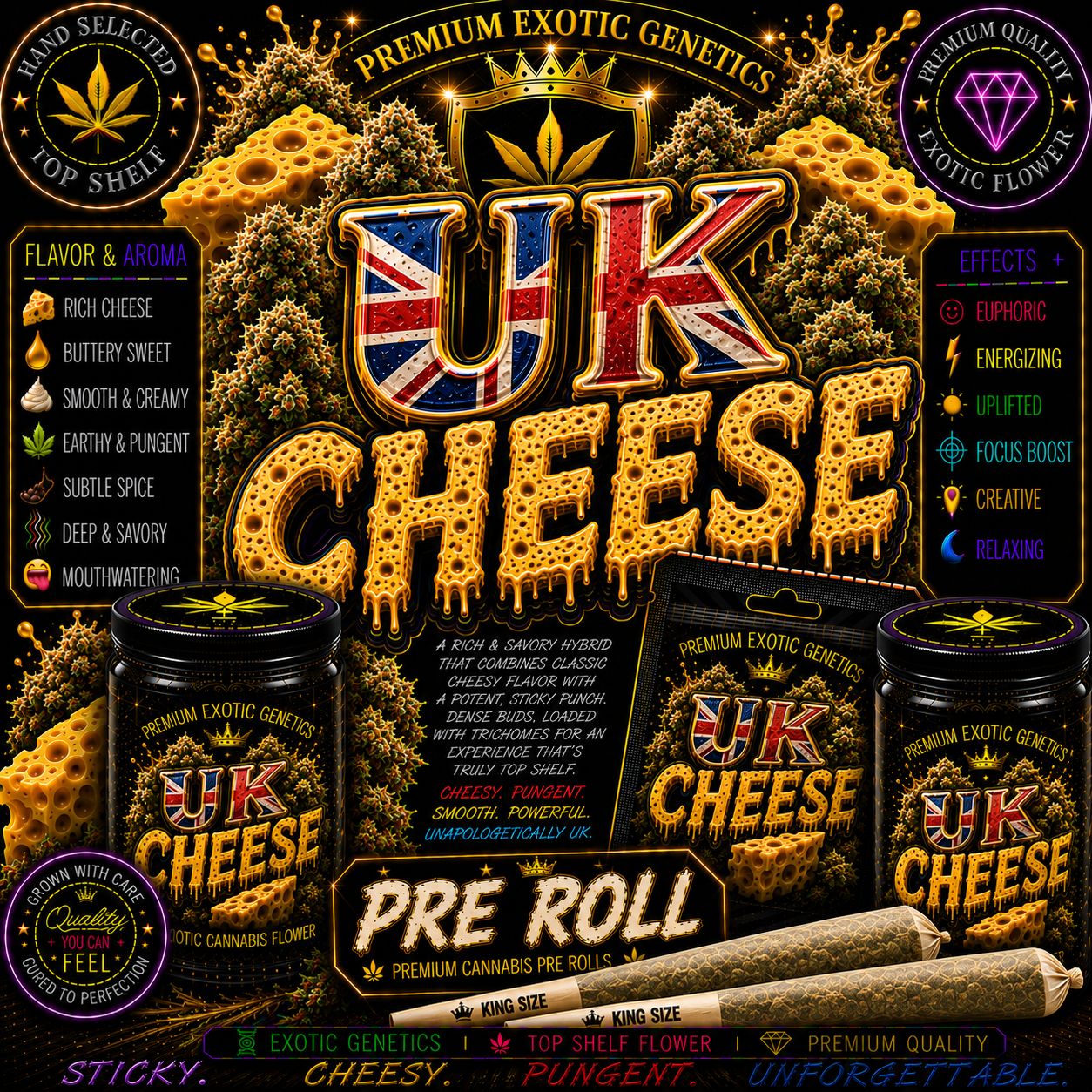 Pre Roll x 1 | UK Cheese | Indoor