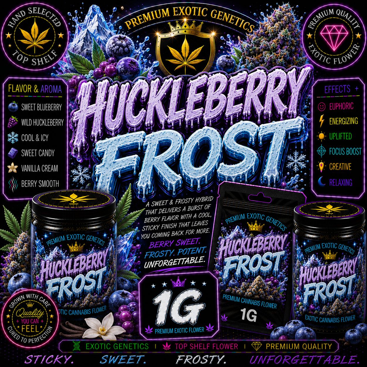 1G | Huckleberry Frost | Indoor