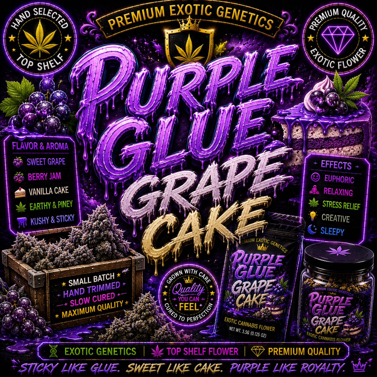 1G | Purple Glue Grape Cake | Outdoor