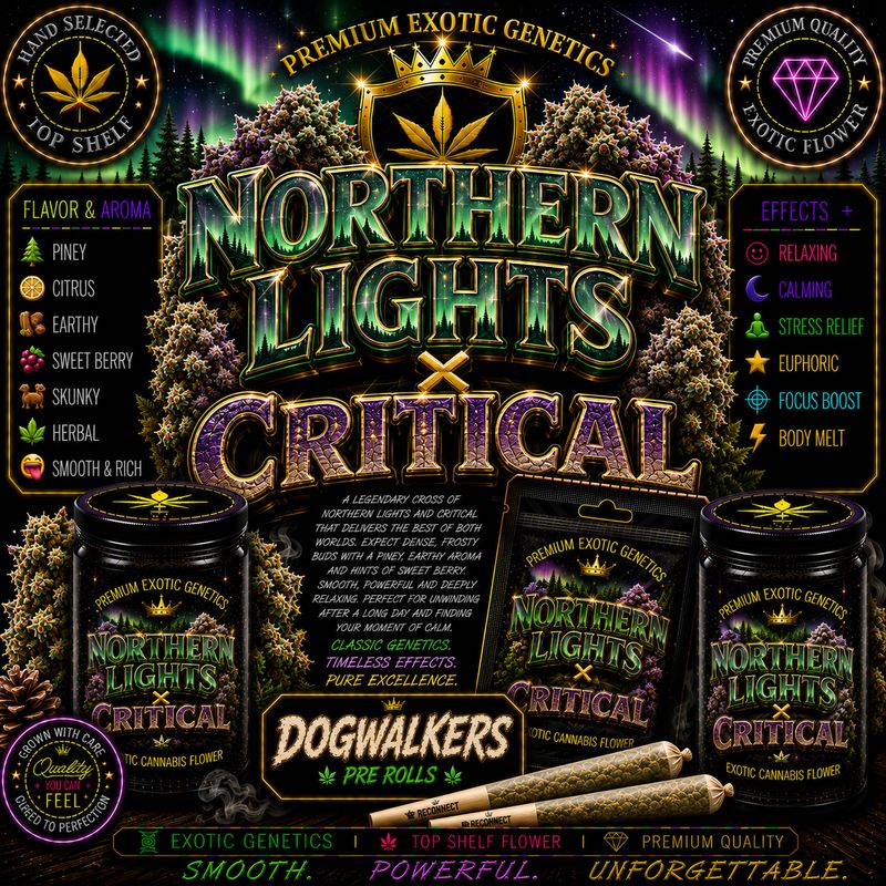 Bulk Pre Rolls x 10 | Northern Lights x Critical | Outdoor