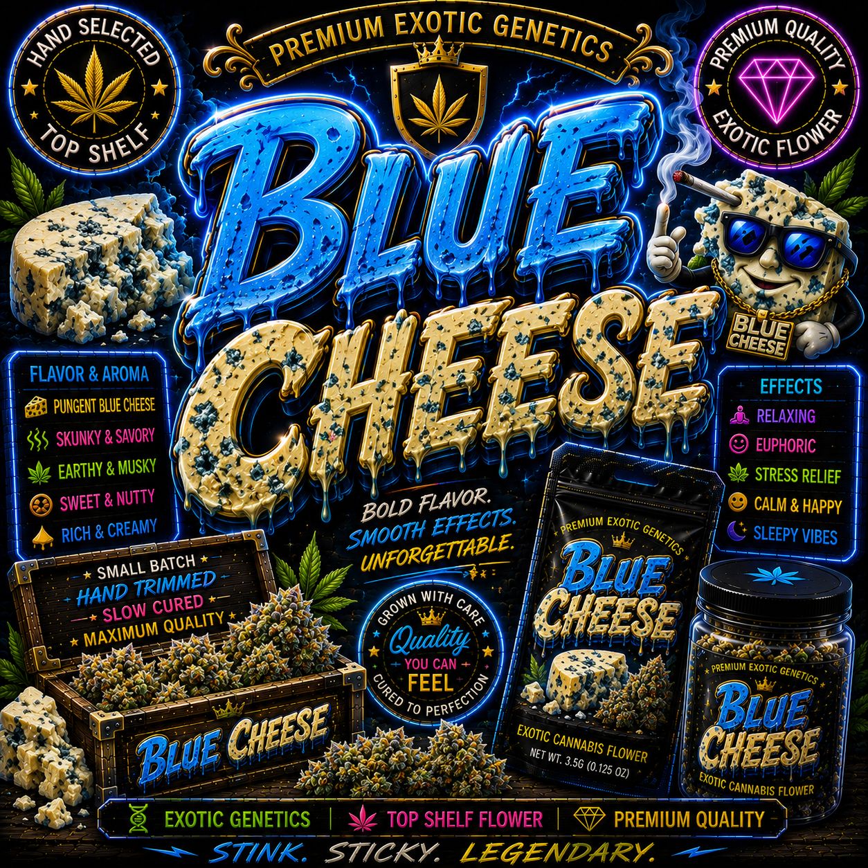 Pre Roll x 1 | Blue Cheese | Indoor