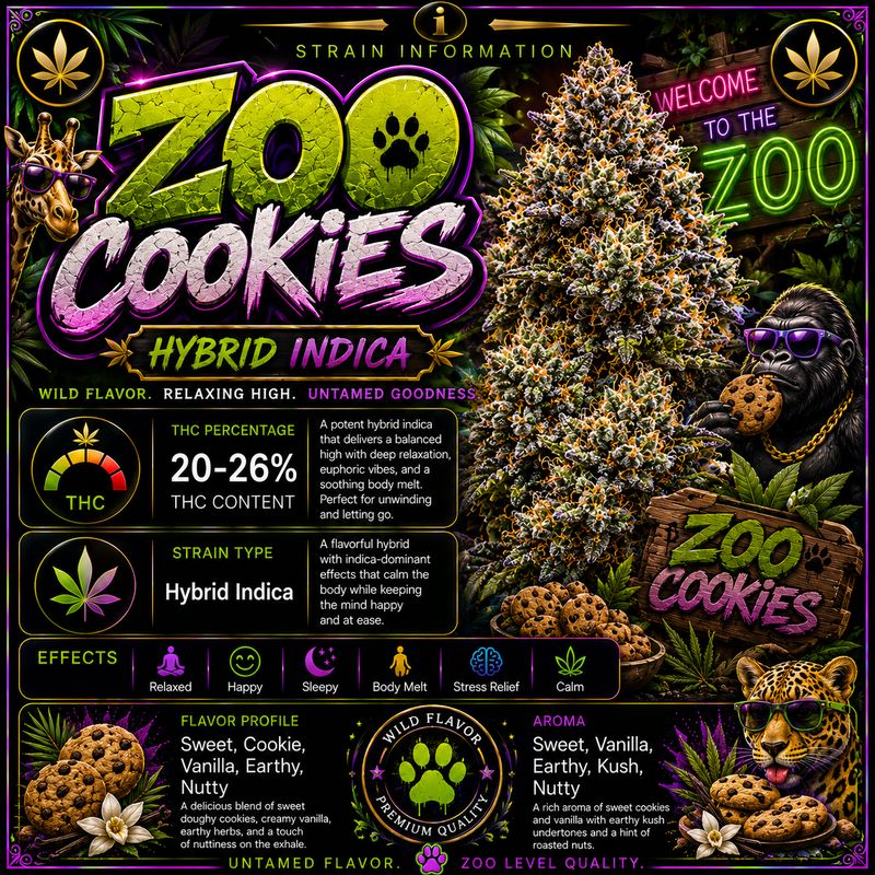 Pre rolls x 2 | Zoo Cookies | Outdoor